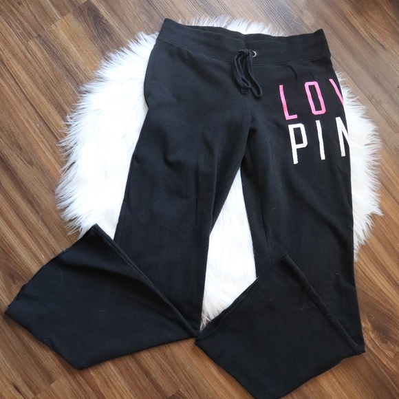 PINK Victoria's Secret Pants - PINK V Secret Love Pink Drawstring Sweatpants